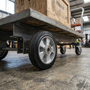 250mm Rubber Wheel with Aluminium Centre – 25mm Bore