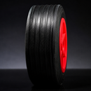 270mm Solid Rubber Trolley Wheel – 25.4mm Bore