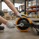 Premium 160mm Diameter Polyurethane Tyred Wheel with Glass Fibre Nylon Centre and 20mm Dia Ball Bearing for Heavy Duty Applications