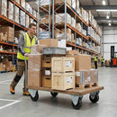 Dark Gray Pressed Steel Fixed Castors With Black Polypropylene Wheel - 50mm to 100mm