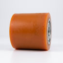 60 x 40mm Polyurethane Pallet Roller - 15mm Bore, Ball Bearing