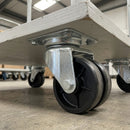 75mm Twin Wheel Swivel Castor – 90kg Load Capacity