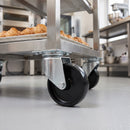 75mm Swivel Castor Black Polypropylene Wheel Top Plate 75kg Load Capacity 3