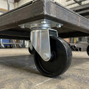 75mm Swivel Castor Black Polypropylene Wheel Top Plate 75kg Load Capacity 4