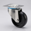 100mm Stainless Steel Swivel Castor – 125kg Load Capacity