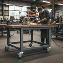 100mm Braked Swivel Bolt Hole Castor | Grey TPR Wheel | 100kg Capacity