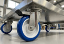 125mm Stainless Steel Braked Castor – Polyurethane Wheel