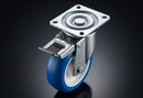 150mm Stainless Steel Braked Castor – Polyurethane Wheel