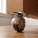 60mm Furniture Castor – Light Brown Finish