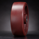 Red Polyurethane Wheel 300mm with 25mm Roller Bearing
