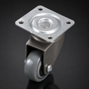 25mm Swivel Furniture Castor – Soft Grey Wheel