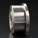250mm Hardened Steel Single Flanged Wheels with Ball Bearings