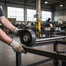 High-Performance 150mm Diameter Cast Iron Wheel with 20mm Ball Bearing and 900Kg Load Capacity for Industrial Applications