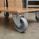 80mm Pressed Steel Swivel Castor – 120kg Load Capacity