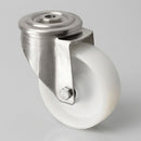80mm Swivel Bolt Hole Castor – Stainless Steel & Nylon Wheel
