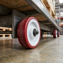 125mm Polyurethane Wheel - 20mm Bore with Roller Bearing