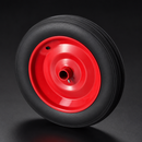 400mm Heavy Duty Rubber Wheel - 25.4mm Bore, 500kg Capacity
