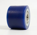 82mm Blue Polyurethane Pallet Roller - 20mm Bore, 90mm Width