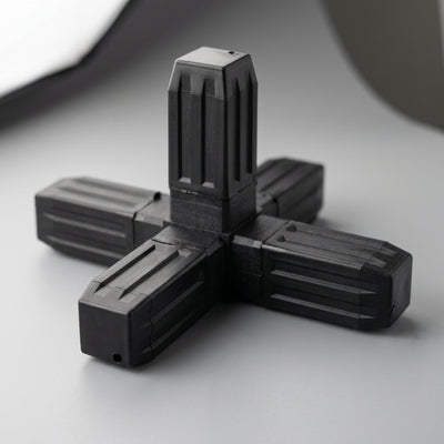25mm 4 Way Corner Square Tube Connector