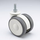 65mm Twin Wheel Designer Castor with M10×15 Stem