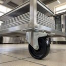 80mm High Temperature Braked Castor Black Phenolic Wheel Top Plate 100kg Load Capacity 4
