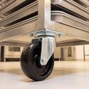 80mm High Temperature Swivel Castor Black Phenolic Wheel Top Plate 100kg Load Capacity 1