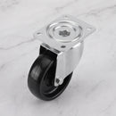 80mm High Temperature Swivel Castor Black Phenolic Wheel Top Plate 100kg Load Capacity 2