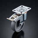 80mm Pressed Steel Directional Brake Castor – 120kg Load Capacity