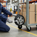 Premium 160mm Diameter Elastic Rubber Tyred Wheel with Aluminium Centre and 350Kg Load Capacity