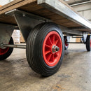 250mm Solid Rubber Trolley Wheel – 25.4mm Bore