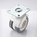 65mm Grey Twin Wheel Braked Castor for Modern Furniture