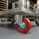100mm Swivel Castor - High Temp Rubber, 60kg Load Capacity