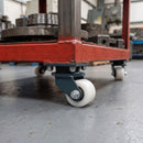 82mm Swivel Castor White Nylon Wheel 70mm Tread Top Plate 700kg Load Capacity 4