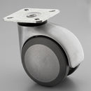 75mm Twin Wheeled Designer Castor with Plate Fitting