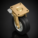 250mm Leading Brake Castor - 600kg Load Capacity
