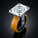 250mm Fixed Heavy Duty Castor - Polyurethane on Cast Iron Wheel