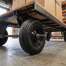 400mm Solid Rubber Tyre Wheel 25.4mm Bore, 500kg Load