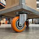 125mm Swivel Castor – Soft Polyurethane Wheel, 204kg Load