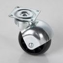 50mm Black Furniture Castors Top Plate Fitting