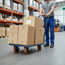 Premium 125mm Diameter Polyurethane Tyred Wheel with Glass Fibre Nylon Center and 20mm Ball Bearing for Heavy Duty Applications