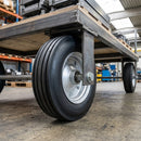 405mm Elastic Rubber Wheel – 30mm Bore, Multi-Rib Tread
