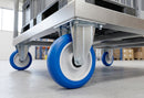 150mm Fixed Castor - Polyurethane Wheel on Nylon Centre