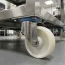 80mm Stainless Steel Swivel Castor – Nylon Wheel