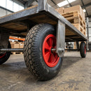 400mm Replacement Wheelbarrow Wheel Block Tread 1" Hub Bore