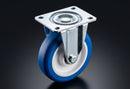 100mm Fixed Castor – Polyurethane Wheel on Nylon Centre