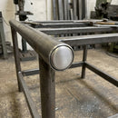 22mm Round Steel Tube End - Durable Steel Construction