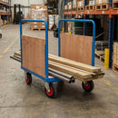 Long Goods Platform Truck 1000 x 700mm with Plywood Sides