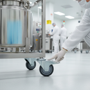 125mm Braked Swivel Bolt Hole Castor | Anti-Static Grey Polyurethane | 160kg Load | UK Stock