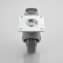 150mm Synthetic Medical Castor with Brake & Plate Fitting