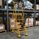 Warehouse Ladder Steps 2.52m with Ribbed Rubber Treads